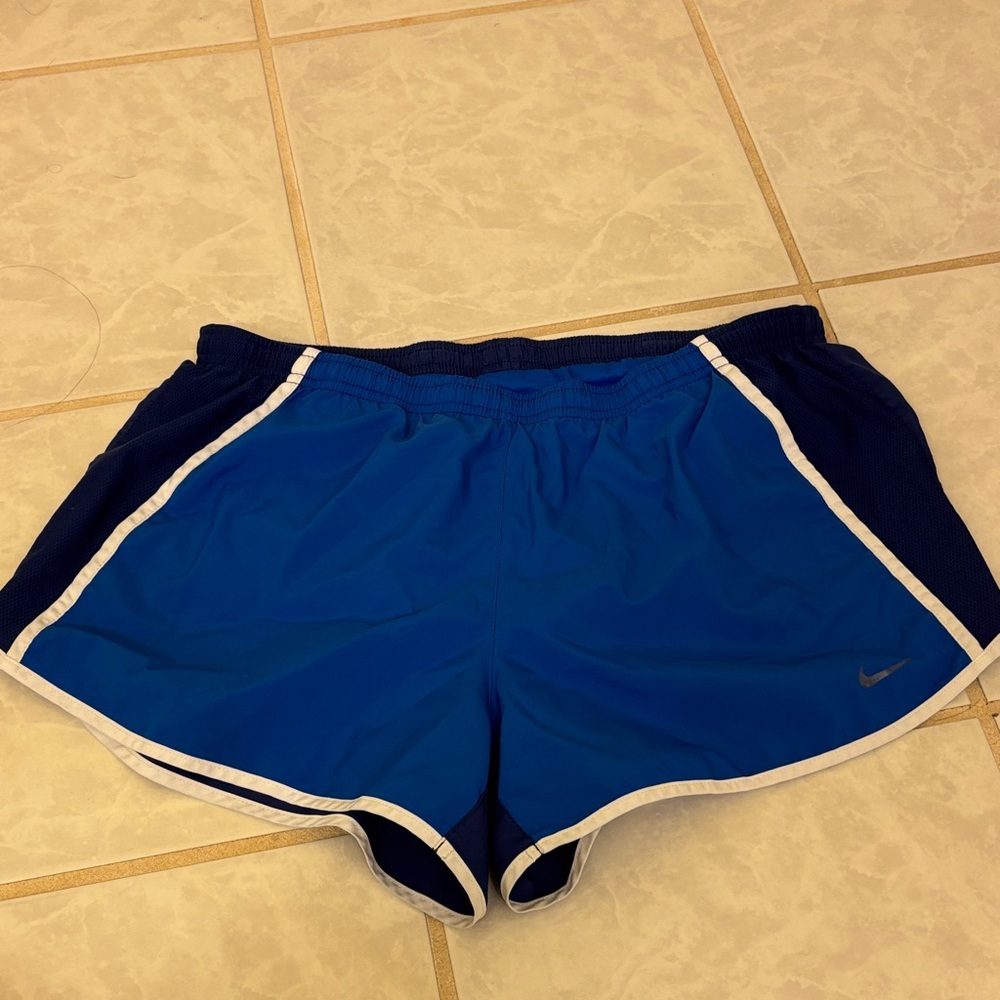 Nike Women's Athletic Shorts in Blue and Black